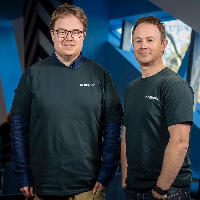 Affinda co-founders Ben Toner and Tim Toner