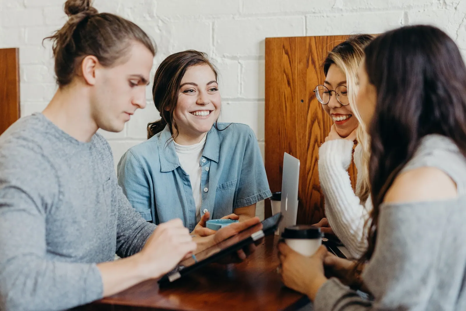 Diverse workteam, the result of resume redaction software